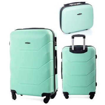 Комплект Валіза Велика і Косметичка RGL 720 XL ABS Мʼятний RGL-720-XL-set-mint фото