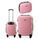 Комплект Валіза Мала і Косметичка RGL 720 S ABS Пудрово-рожевий RGL-720-S-set-powder-pink фото