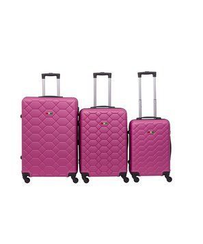 Набір валіз BAGIA Amsterdam ABS Фіолетовий 3 розміри Amsterdam-set3-purple фото