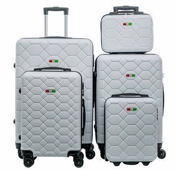 Набір валіз BAGIA Amsterdam ABS Білий 5 розмірів Amsterdam-set5-white фото