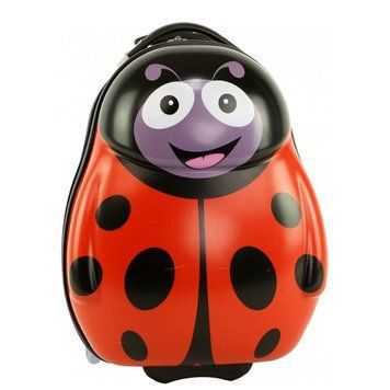 Дитяча червона валіза BAGIA на двох колесах Сонечко bga-017-2-Ladybug фото
