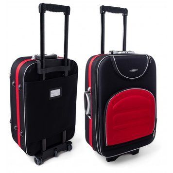 Валіза Велика RGL 801 XL Тканинна Чорна з червоним RGL-801-XL-black-red фото